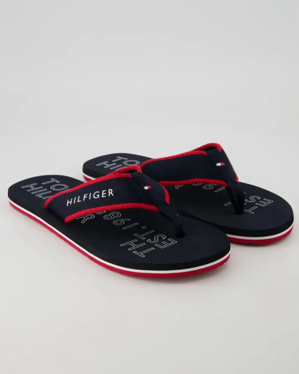 Sporty Beach Sandal Zehentrenner in Blau