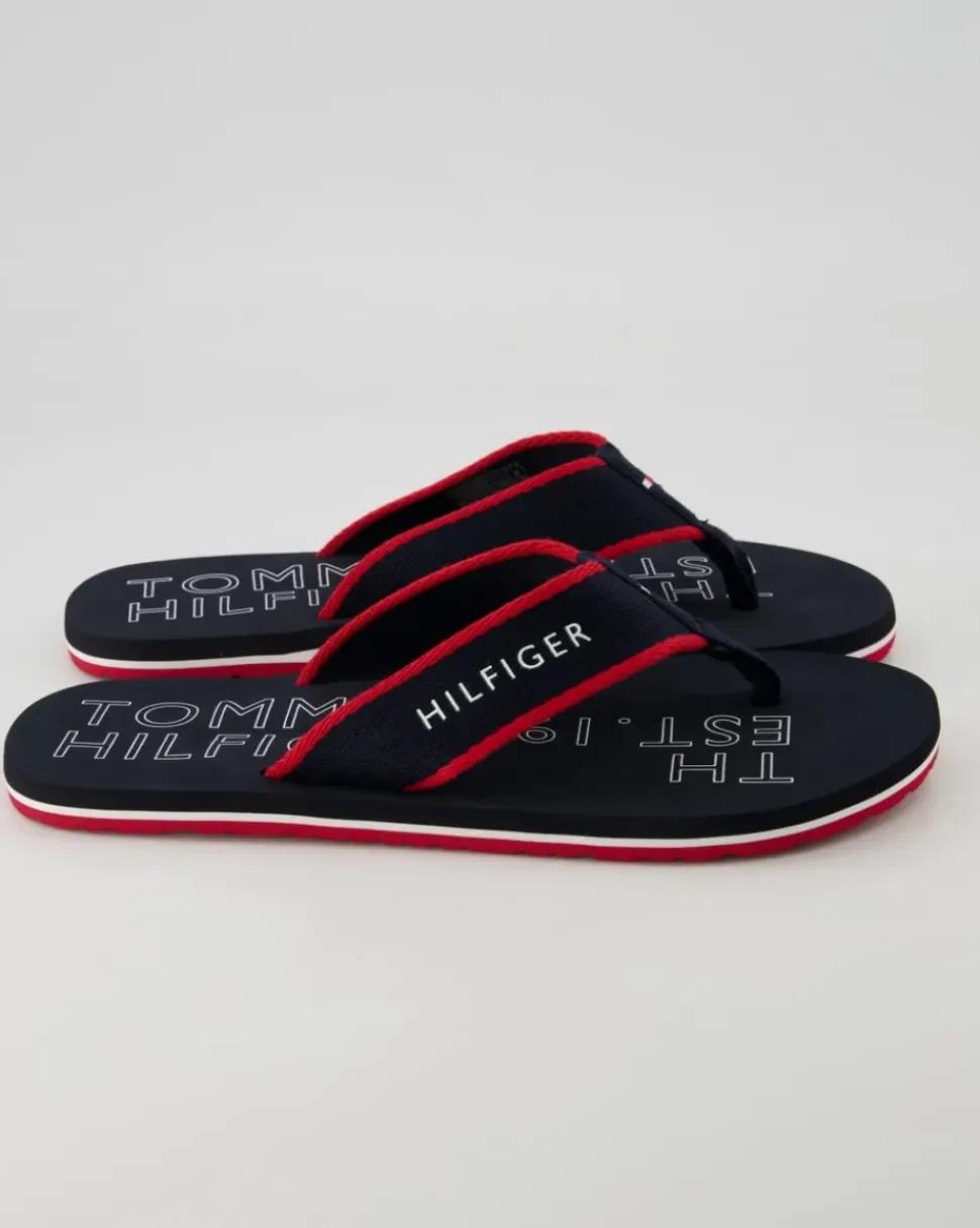 Sporty Beach Sandal Zehentrenner in Blau