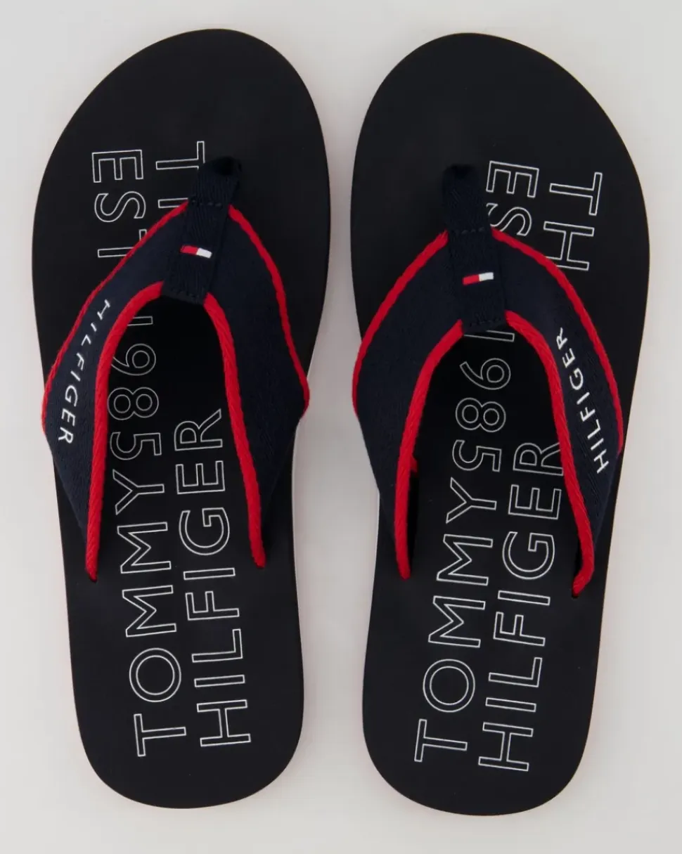 Sporty Beach Sandal Zehentrenner in Blau