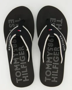 Sporty Beach Sandal Zehentrenner in Schwarz