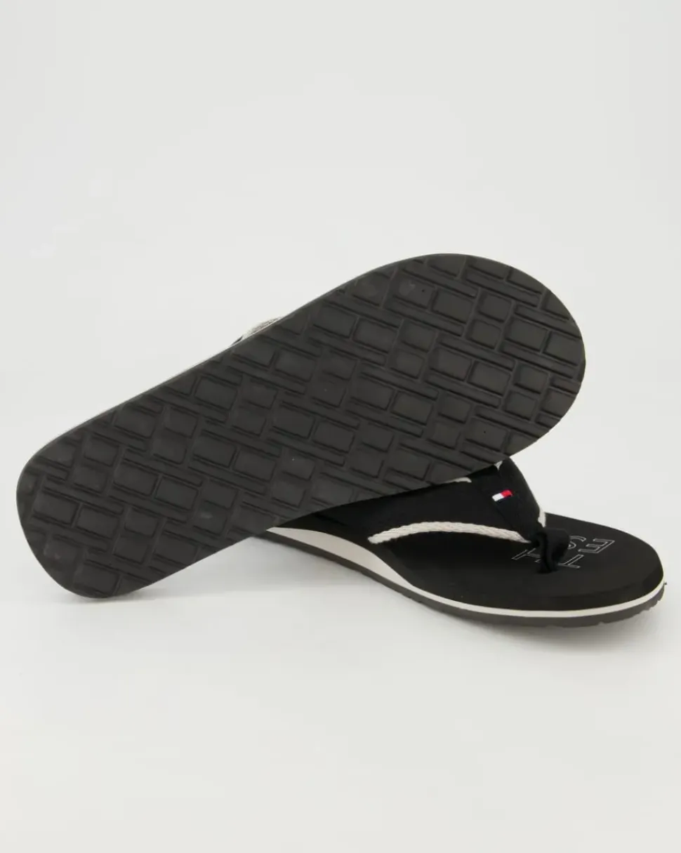 Sporty Beach Sandal Zehentrenner in Schwarz