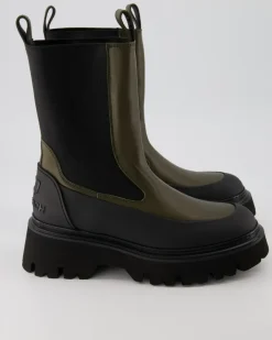 Stiefelette Chelsea Boots in Grün