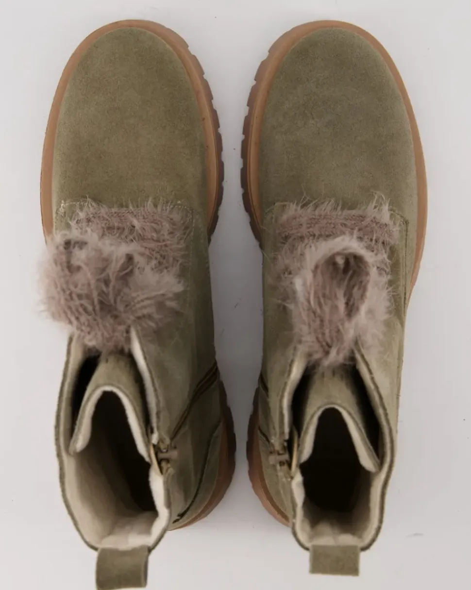 Stiefelette Winterschuhe in Grün