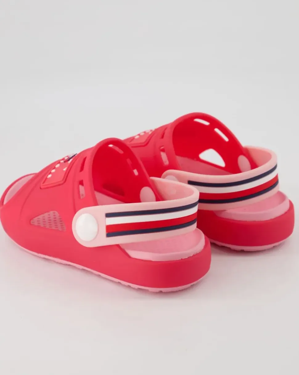 Stripes Sandalen in Pink