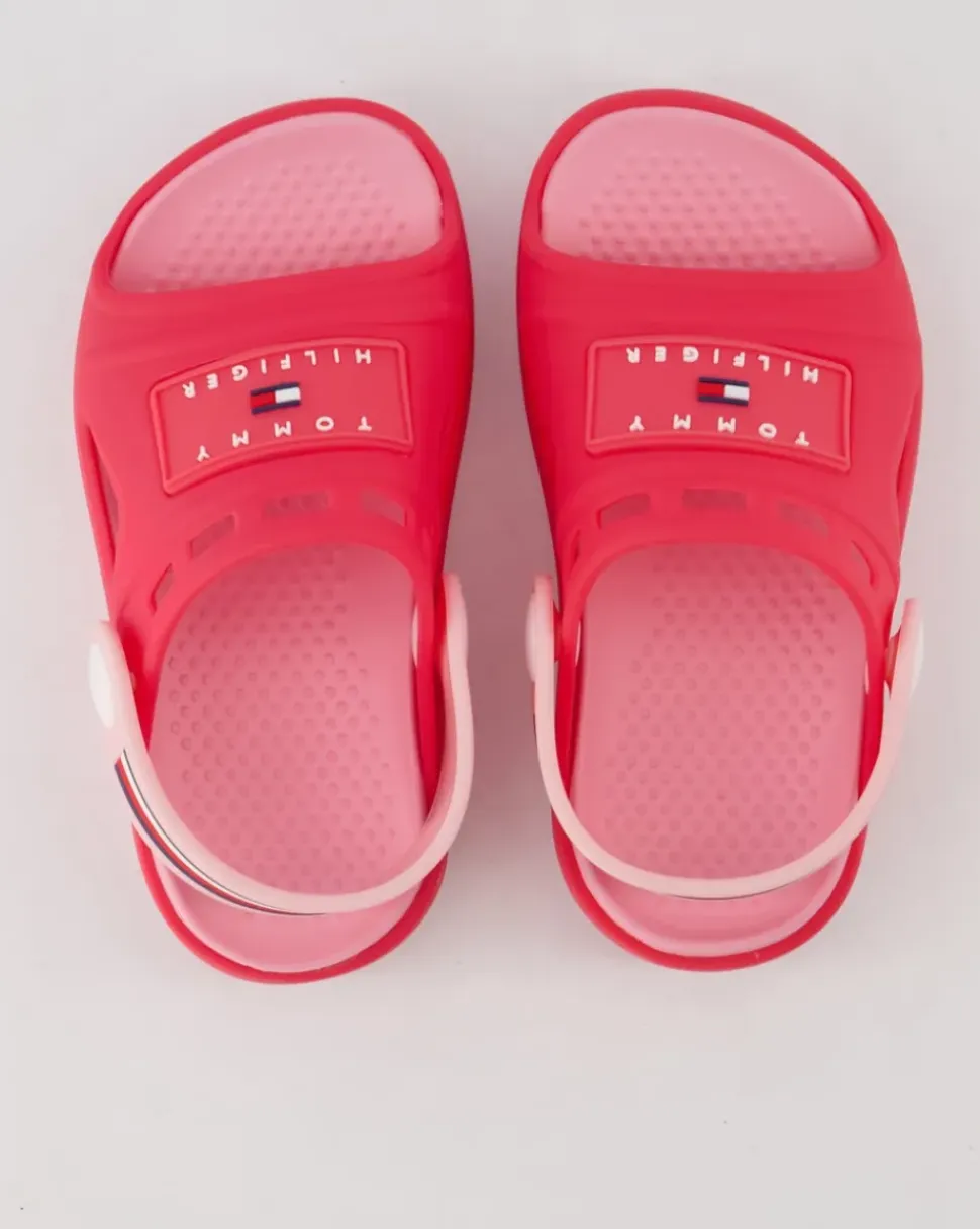 Stripes Sandalen in Pink