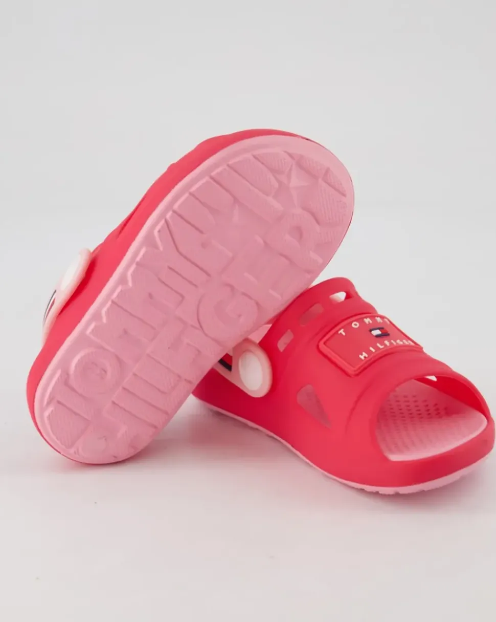 Stripes Sandalen in Pink