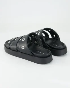 Tilda Leather Pantoletten in Schwarz