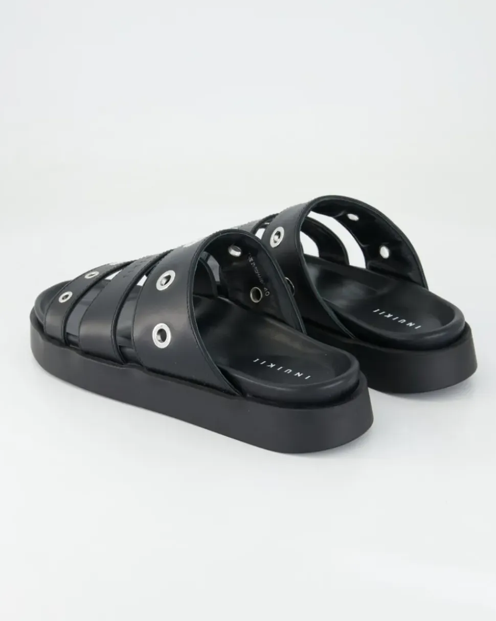 Tilda Leather Pantoletten in Schwarz