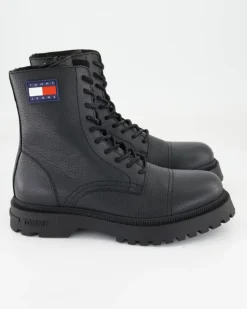 TJM Lace Up Mid Boot Tumbled Stiefeletten in Schwarz