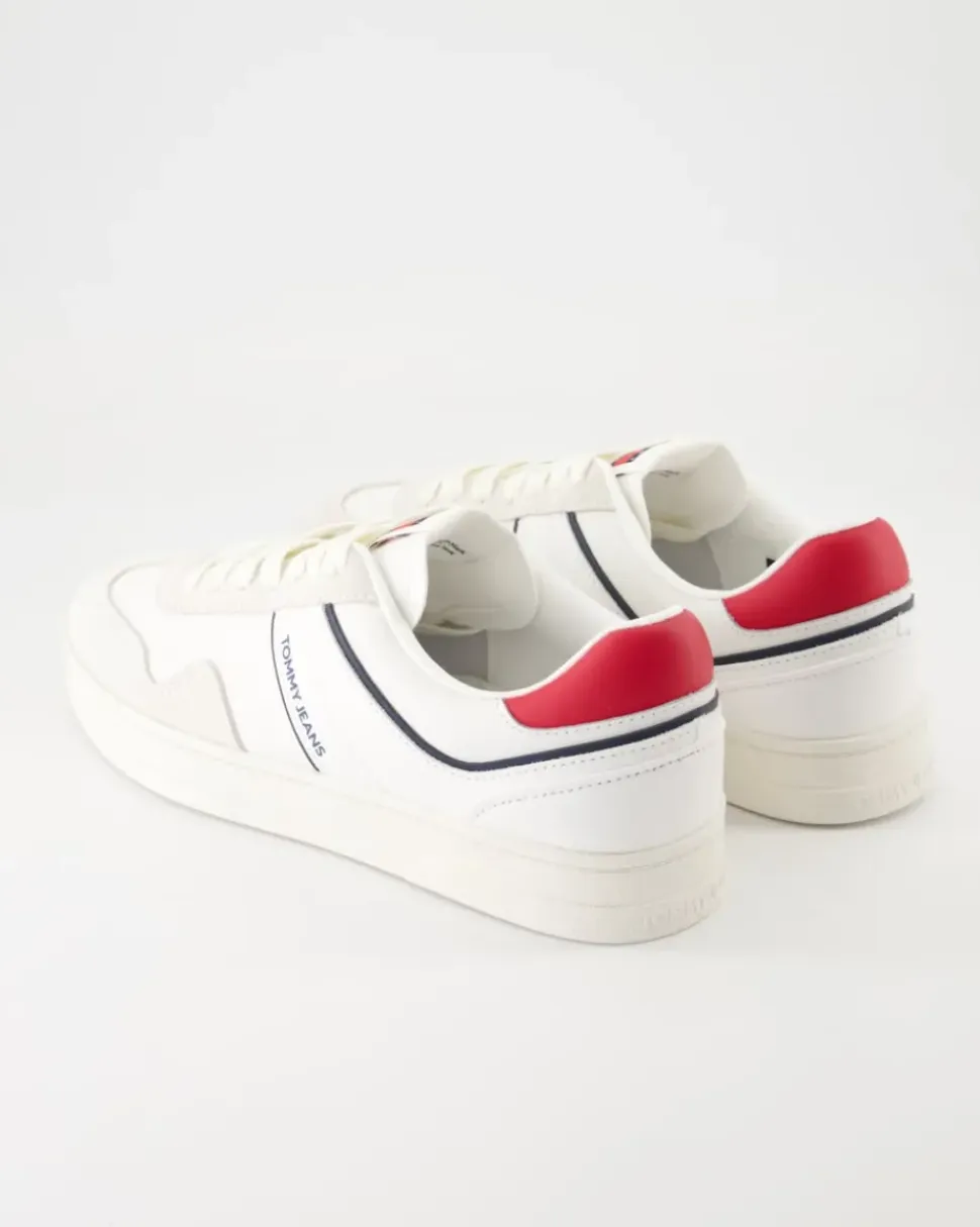 TJM Leather Retro Sneaker in Beige