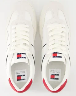 TJM Leather Retro Sneaker in Beige