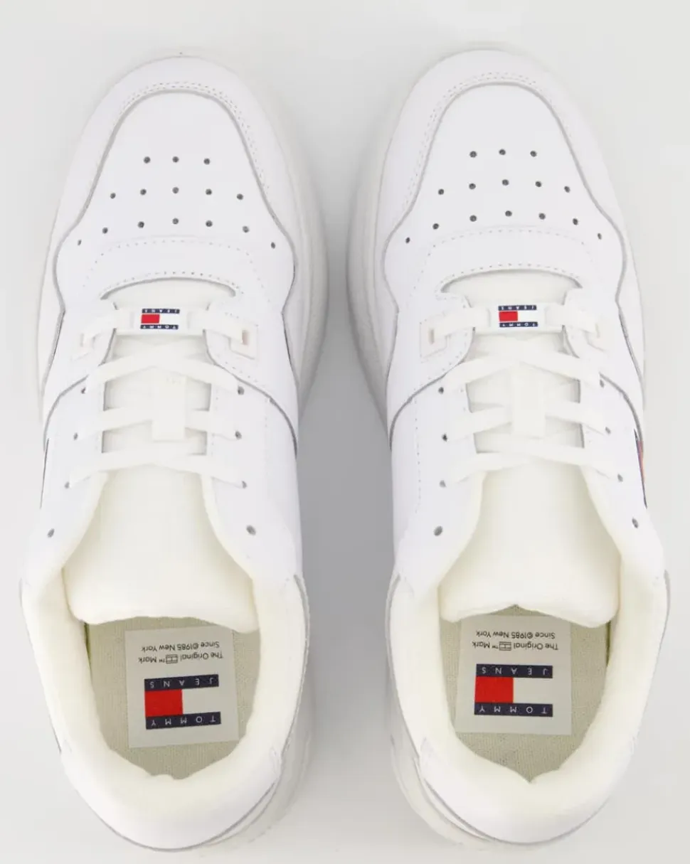 TJW Retro Basket Flatform Sneaker in Weiß