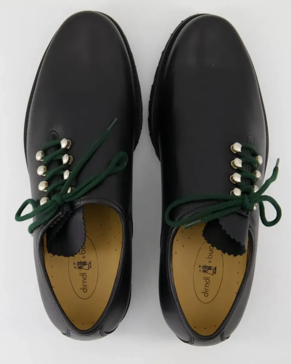 6139-01 Trachtenschuhe in Schwarz