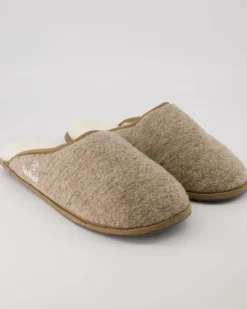 Trendy Filz Hausschuhe in Beige
