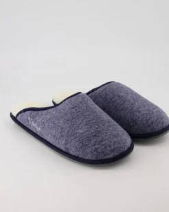 Trendy Filz Hausschuhe in Blau