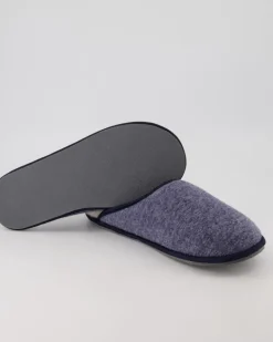 Trendy Filz Hausschuhe in Blau