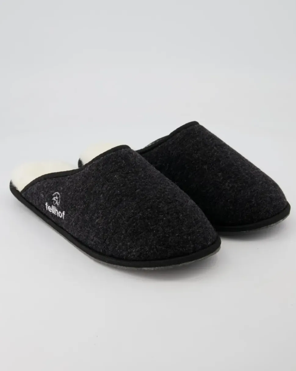 Trendy Filz Hausschuhe in Grau