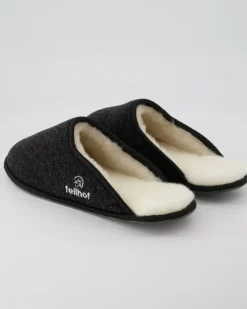 Trendy Filz Hausschuhe in Grau