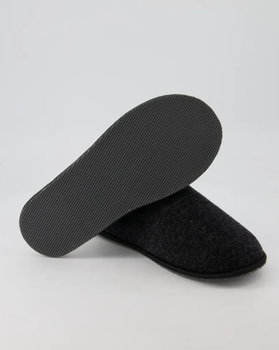 Trendy Filz Hausschuhe in Grau
