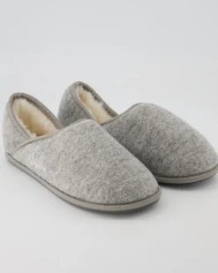 Trendy Filz Hausschuhe in Grau