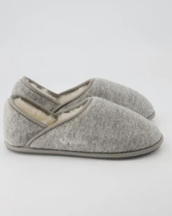 Trendy Filz Hausschuhe in Grau