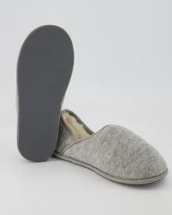 Trendy Filz Hausschuhe in Grau