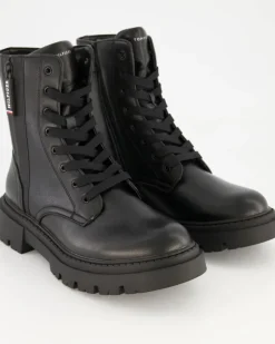 Tronchetto Schnürstiefel in Schwarz