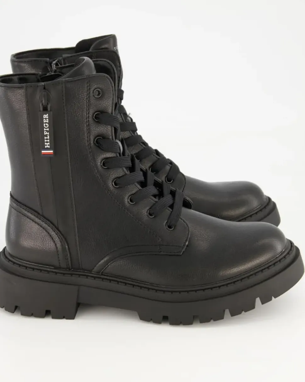 Tronchetto Schnürstiefel in Schwarz