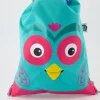 Turnbeutel Eule Rucksack in Mehrfarbig