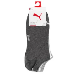 UNISEX SNEAKER PLAIN 3P Socken in Grau