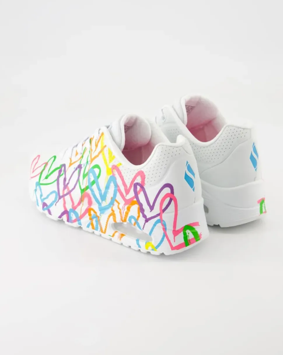 Uno-Highlight Love Sneaker in Weiß