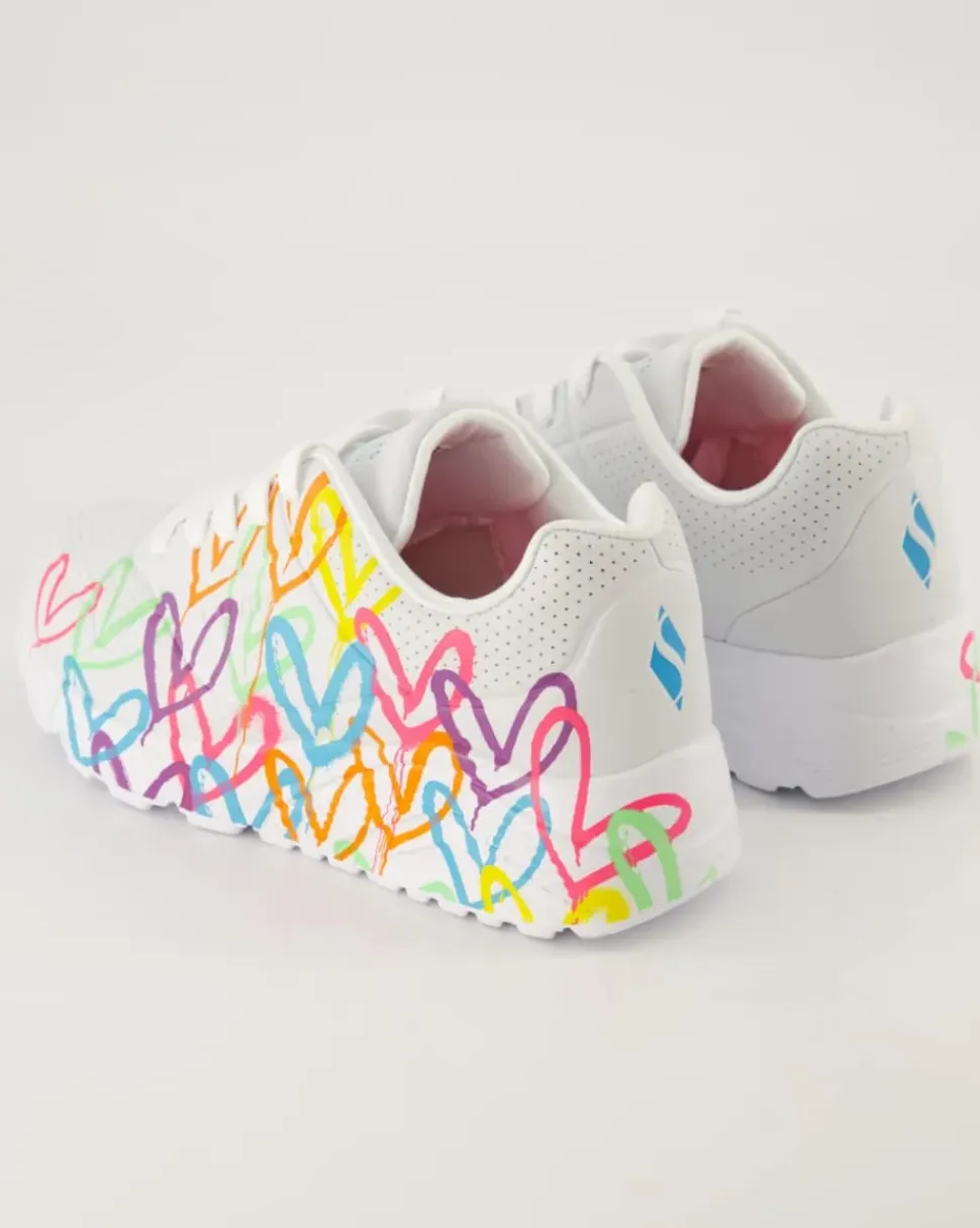 Uno Lite-Spread The Love Sneaker in Weiß