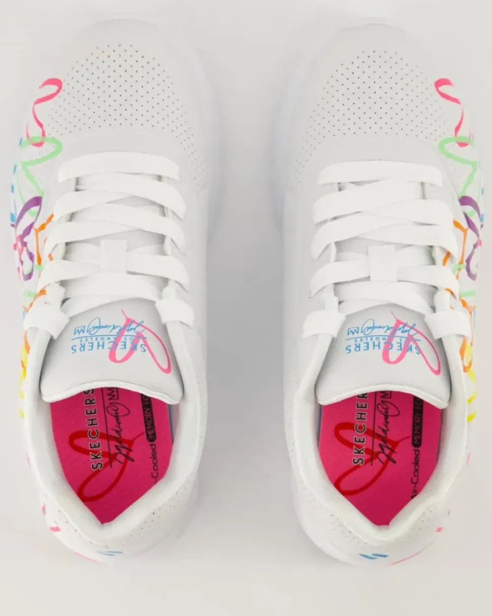 Uno Lite-Spread The Love Sneaker in Weiß