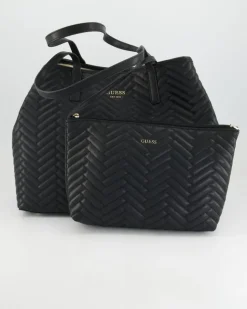 Vikky II Large 2 in 1 Tote Handtasche in Schwarz