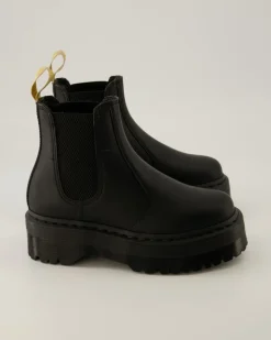 V 2976 Quad Chelsea Boots in Schwarz