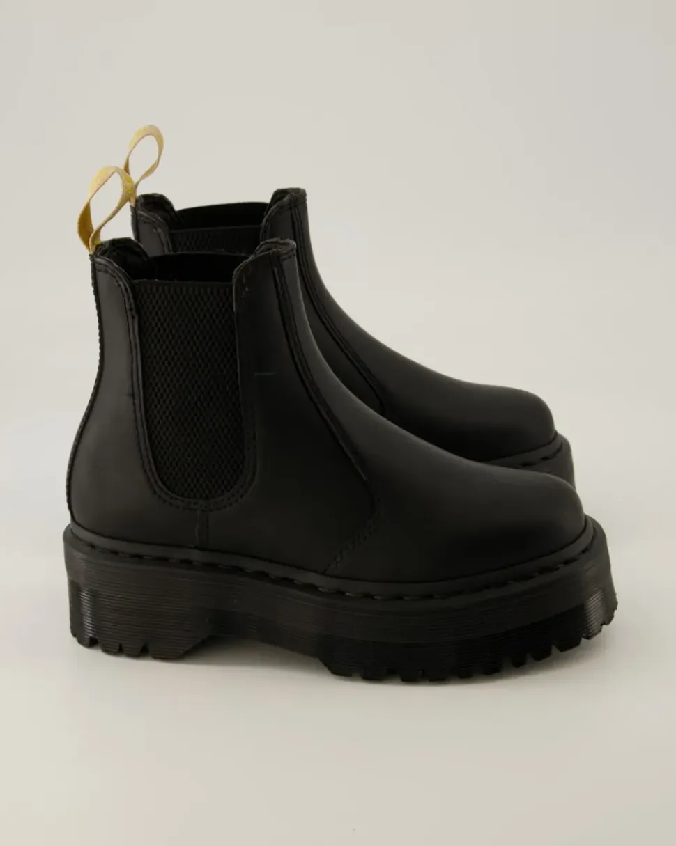 V 2976 Quad Chelsea Boots in Schwarz