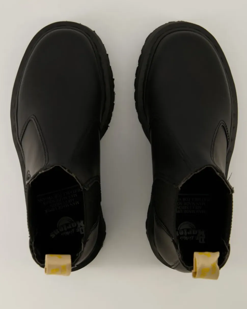 V 2976 Quad Chelsea Boots in Schwarz