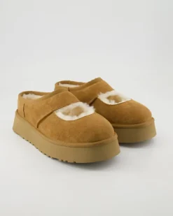 W Bea Mary Jane Pantoletten in Beige