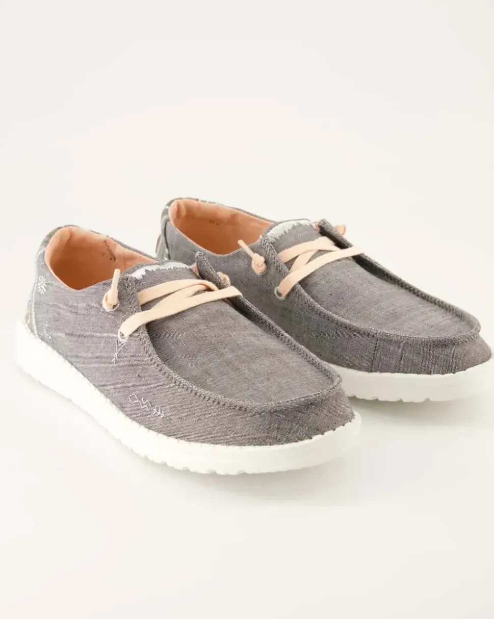 Wendy Boho Slipper in Grau