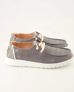 Wendy Boho Slipper in Grau