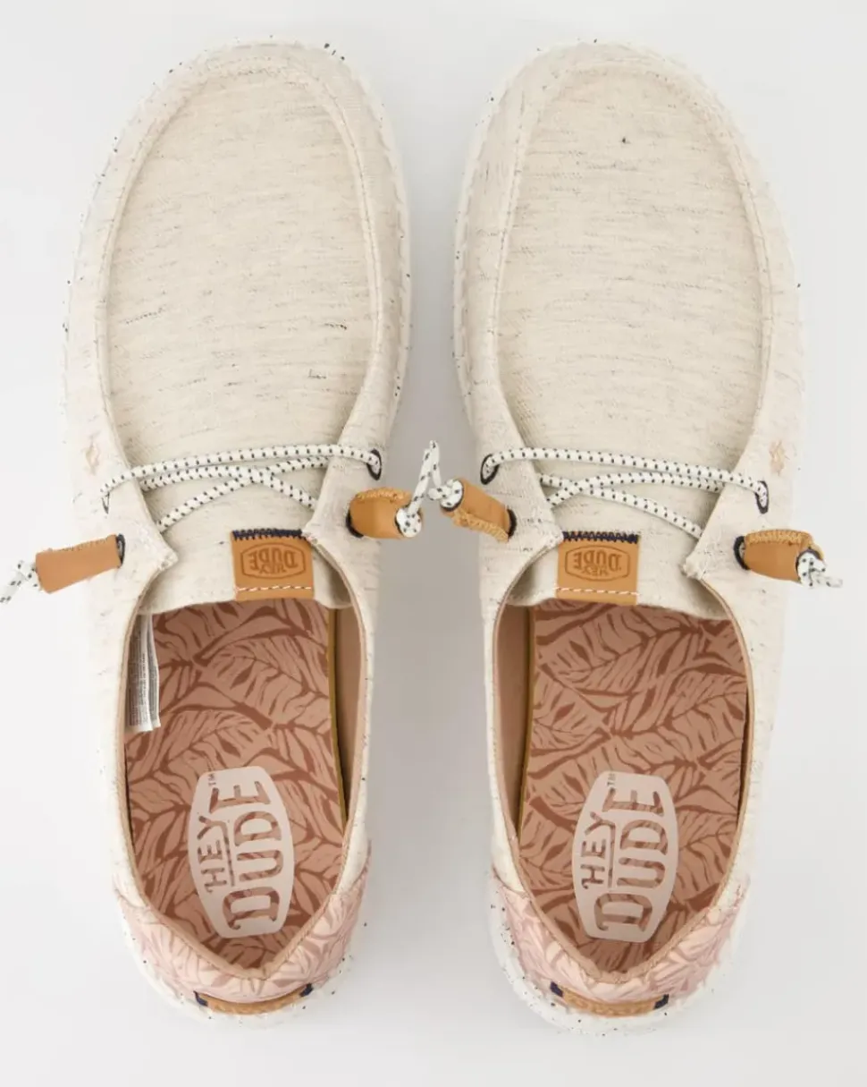 Wendy Heathered Slipper in Beige