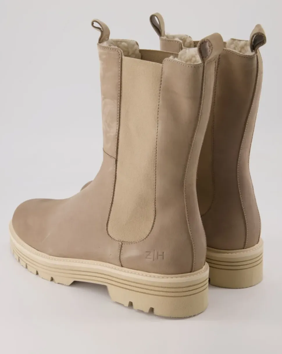 Winterstiefel Chelsea Boots in Beige