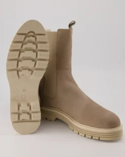 Winterstiefel Chelsea Boots in Beige