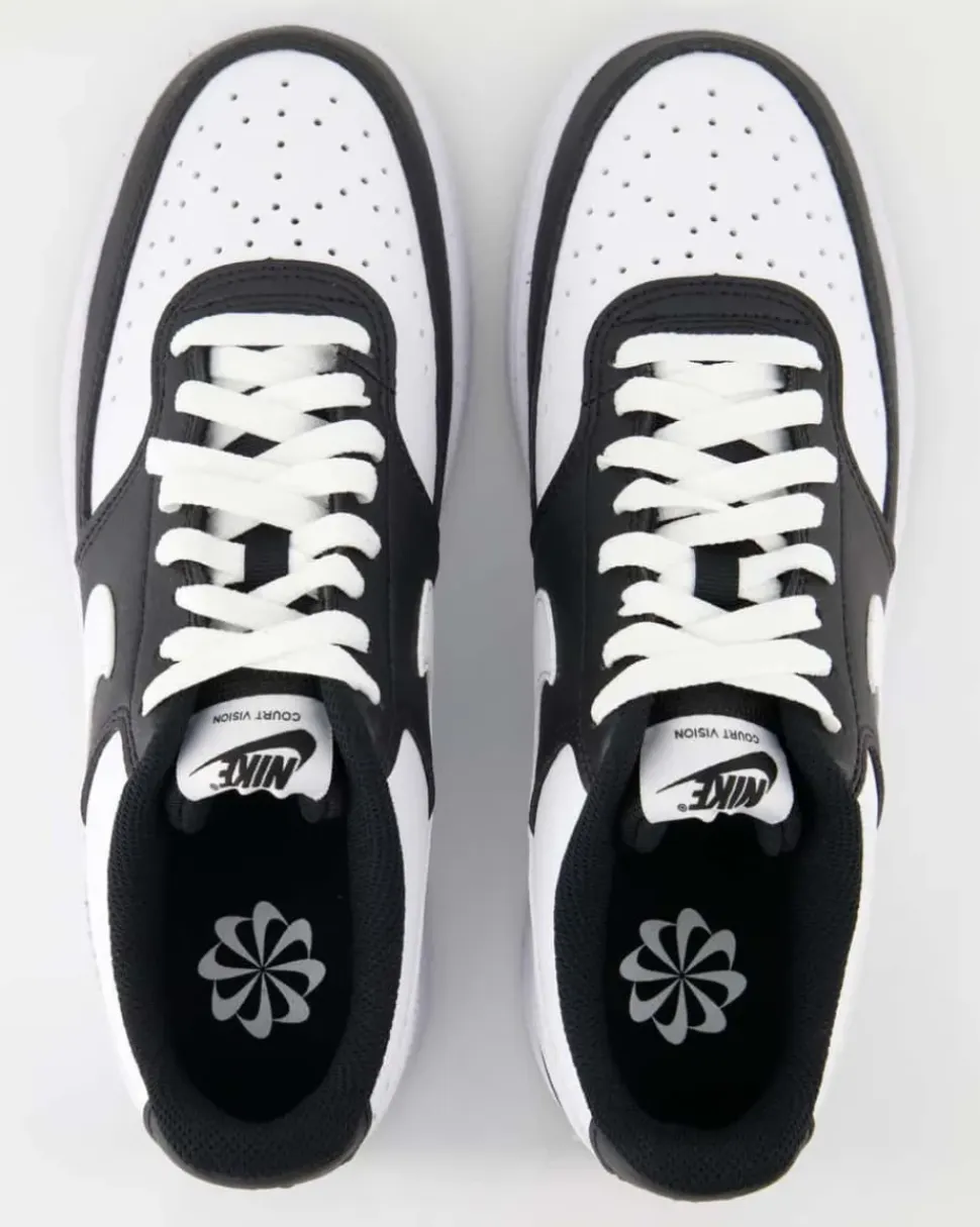 W Nike Court Vison Lo Sneaker in Schwarz