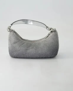 Zalina Mini Top Zip Shldr Bag Umhängetasche in Silber