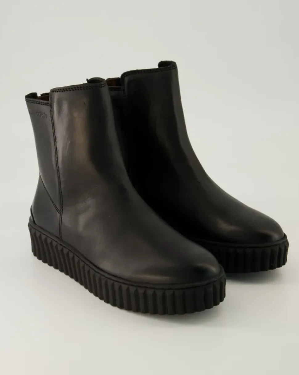 Zipper Bootie Stiefeletten in Schwarz
