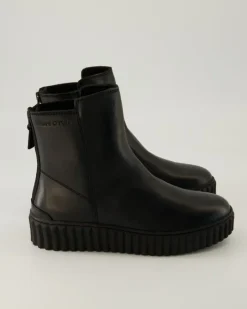 Zipper Bootie Stiefeletten in Schwarz