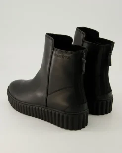 Zipper Bootie Stiefeletten in Schwarz