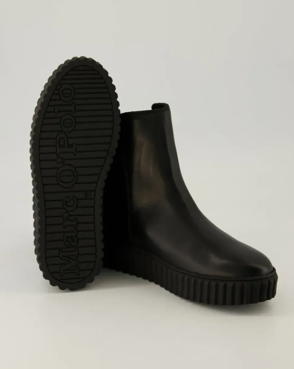 Zipper Bootie Stiefeletten in Schwarz