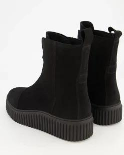 Zipper Bootie Stiefeletten in Schwarz